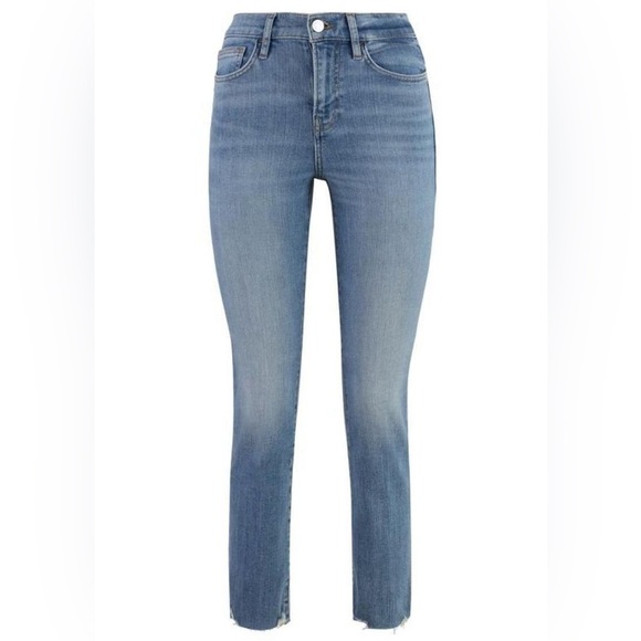 Frame Le High Straight Jeans Wavey Modern Chew Size 24 R1 - Picture 1 of 9